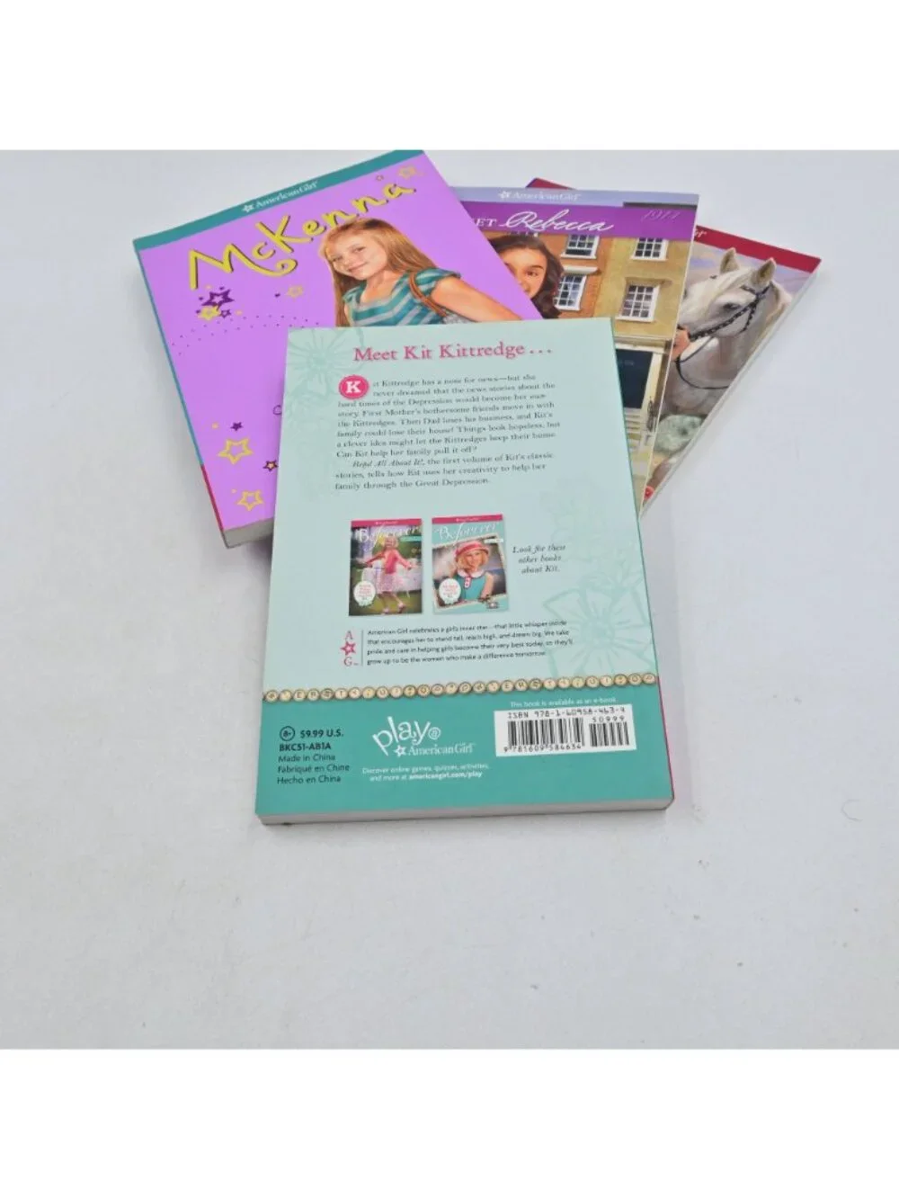 American Girl Book Set Of 4 Kit McKenna Rebecca Saige Story Paperback Collection
